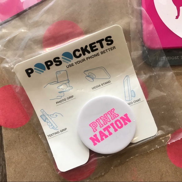💗VS PINK PINK NATION POP SOCKET & PHONE WALLET - Picture 3 of 7
